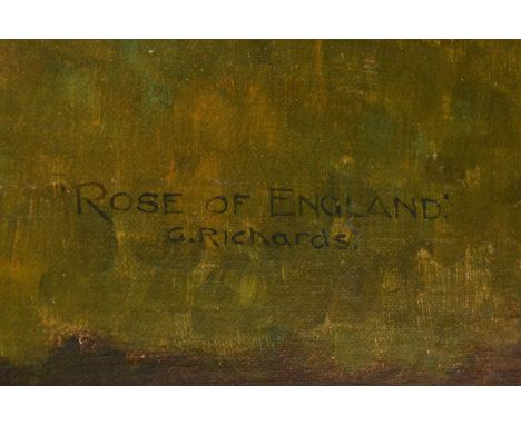 H. Watson (British 20th Century) Sir Gordon Richards on Rose of England, signed and dated 1930 lower left, titled lower right
