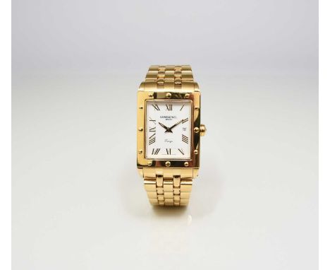 Raymond Weil: A gentleman's gold plated bracelet watchModel: TangoReference: 5381Date: Circa 2009Movement: ETA V8 7 jewel qua