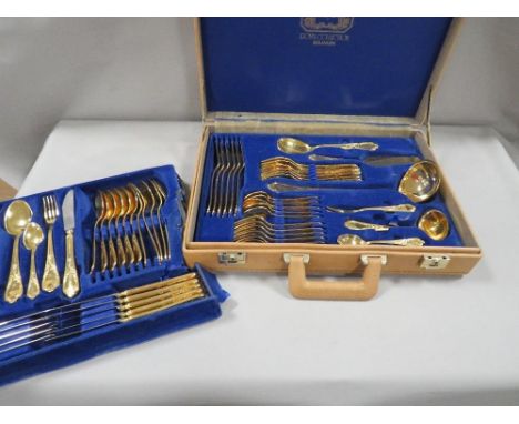 A Solingen Royal collection canteen of cutlery contained in a briefcase internal packaging damaged 