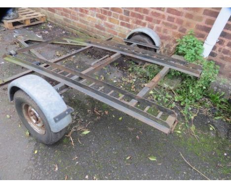 A tandem motorcycle trailer 