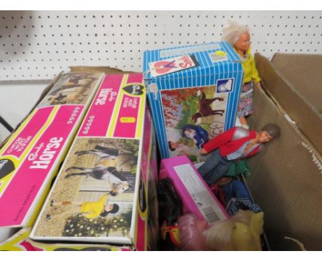 A collection of  vintage toys to include boxed Sindy examples, My Little Pony's, dolls etc
