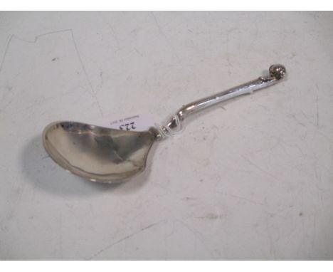 A German silver marriage spoon  