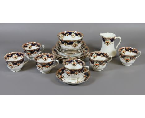 A Royal Vale part tea service comprising six cups, five saucers and five side plates etc.