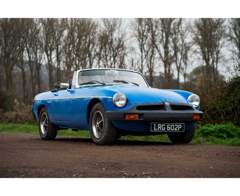 Registration - LRG 602PChassis No. - GHN5-372357GM.O.T. - TBCOdometer - 113,000An MGB Roadster that has catalogued evidence o