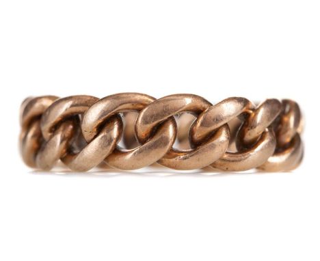 CURB LINK RING,marked 18, size N, 7.5g