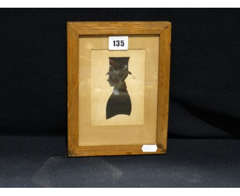An American Silhouette Portrait Of Percy Hook By Harry Edwin
