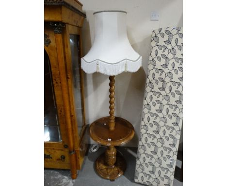 A Circular Based Standard Lamp