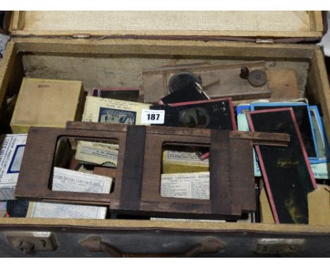 A Good Quantity Of House Clearance Magic Lantern Slides Including Metamorphic & Local Interest Examples