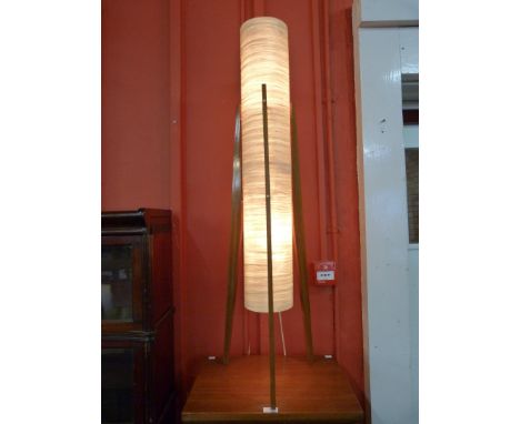 A teak rocket lamp 