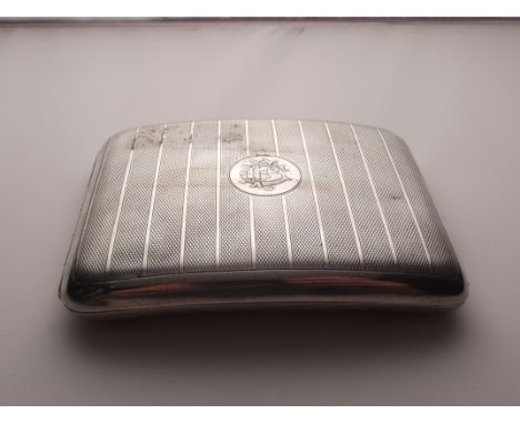 A silver cigarette case 147 grams