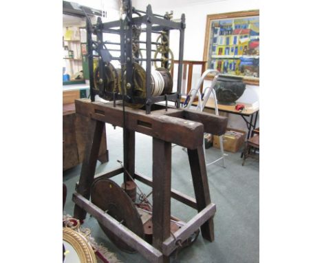 TURRET CLOCK, a mid 18th Century turret clock by Davies of Windsor, originally from Littlecote House Stable Block 