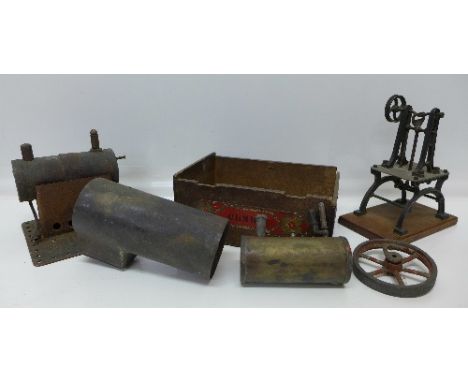 A static model engine and saw tool, a/f
