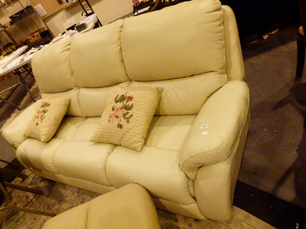 Lazyboy three seater sofa, real leather brand new uncollected order