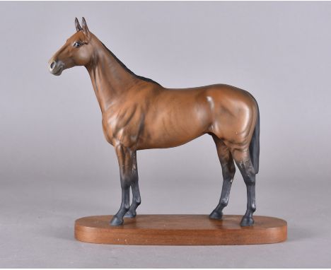 A Beswick model of Arkle on plinth, matt finish