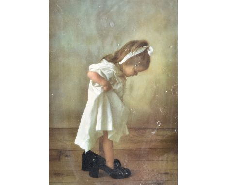 19th Century Italian School watercolour and gouache on paper, 'Woman in a Doorway', indistinctly signed and dated 'R*n***o 18