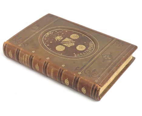 Book: a late Victorian edition of The National by Shakespeare; Facsimile of the first folio of 1623, uncut pages, large forma
