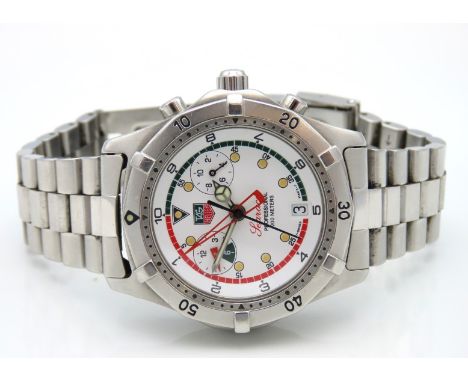 A Tag Heuer Searacer Professional 200m wristwatch with Mercedes hour hand, ref. CK111R, serial no. BV4XXX, case 42mm wide, ru