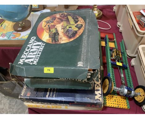 An extensive collection of vintage Meccano 