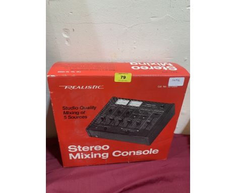 A Realistic stereo mixing console. Boxed
