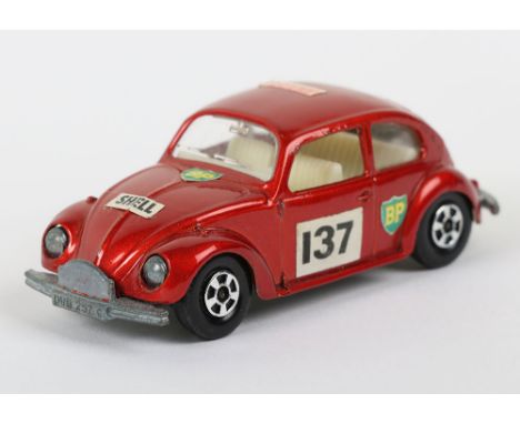 Matchbox Superfast 15a VolksWagen 1500 with G3 RACING SET labels from early 1970's, model is very near mint to mint