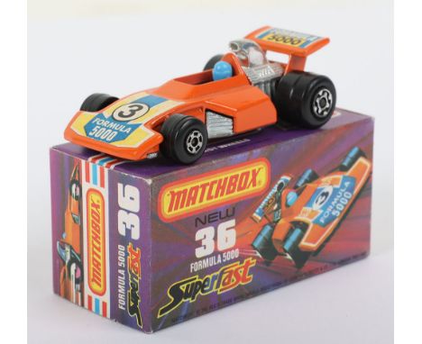 Matchbox Superfast 36c Formula 5000 with YELLOW labels (always Orange labels), this could have been a trial colour or the wro