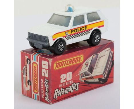Matchbox Superfast 20b Police Patrol with CHECKER labels & harder to find UNPAINTED base (usually Black base with Checker lab