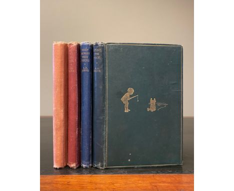 MILNE, A. A. Now We Are Six, FIRST EDITION, first printing, 1927; The House at Pooh Corner, FIRST EDITION, first printing, 19