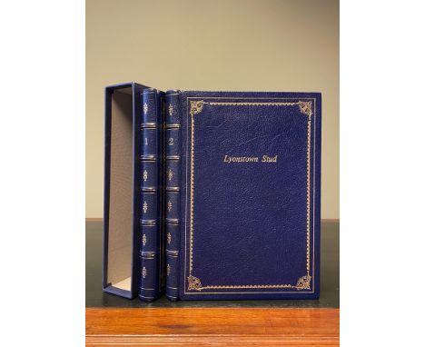 Lyonstown Stud, in two volumes (Race &amp; Stud Records, Pedigrees), tall 8vo (30.5cm), finely bound in full crushed morocco 