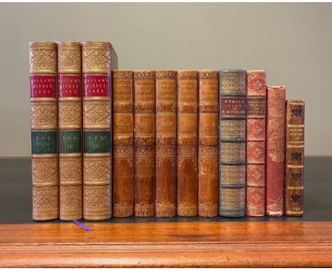 HULME, F. Edward. Familiar Wild Flowers, first series with coloured plates , attractive half-calf set, each volume has some s