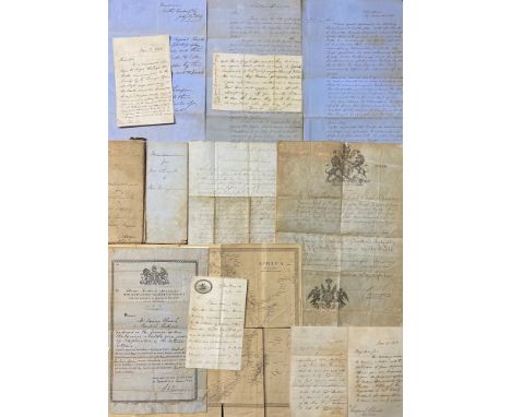 AFRICA &amp; AMERICA. TRAVEL &amp; EXPLORATION. An archive of manuscript correspondence &amp; documents comprising: a&nbsp;pa