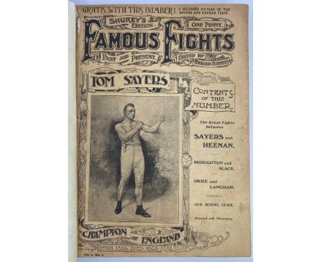 BOXING HISTORY. Famous Fights, Shurey's Edition, edited by Harold Furniss, an unbroken run of Vols. I &amp; II, Nos. 1 to 26 