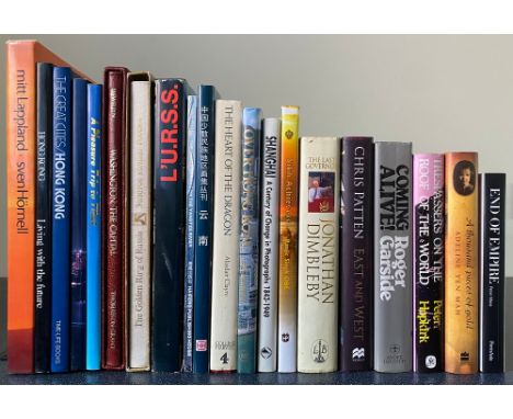 31 travel books, some diplomatic presentation copies from Howe's foreign trips, also 26 books relating to China/Asia, some wi