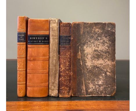 DERBYSHIRE HISTORY &amp; TOPOGRAPHY. A collection of books comprising: A New Historical and Descriptive View of Derbyshire, b