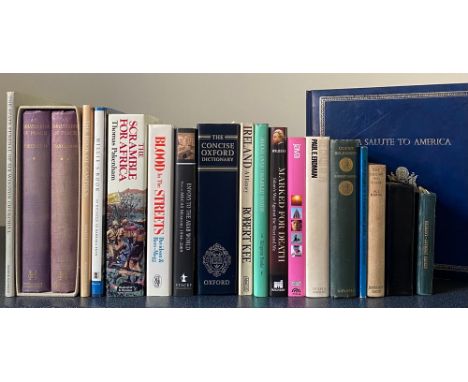 43 books relating to areas such as: parliament, royalty, law, politics, art, economics and Howe's dictionary, also 10 booklet