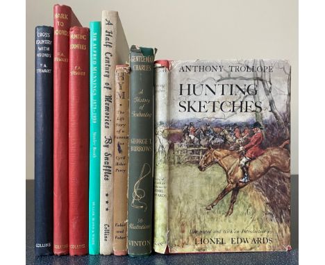30 Books relating to horses and hunting, with beautiful illustrations by Lionel Edwards including Over the Grass, 1925, and S