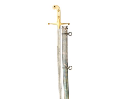 ˜A VICTORIAN 10TH (PRINCE OF WALES' OWN) HUSSAR OFFICER'S SWORD, LATE 19TH CENTURY with etched blade decorated with scrolling