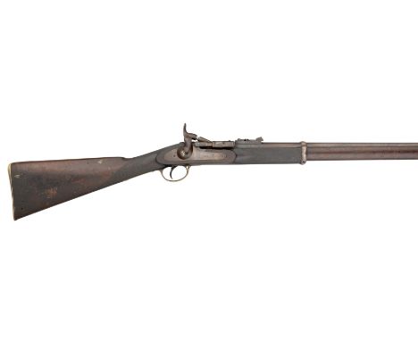 A .577 CALIBRE VICTORIAN THREE-BAND SNIDER-ENFIELD RIFLE, BIRMINGHAM PROOF MARKS, DATED 1873 with browned barrel by T. Turner