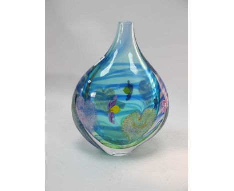 Caithness 'Spring Romance' Ophelia Vase, limited edition No 65/100, 21.5cm high