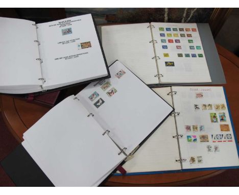Stamps; A collection of world stamps, early to modern, housed in two, four ring binders and two deluxe 'prestige' albums incl