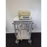 Huntleigh Sonicaid Team Duo Fetal Monitor with ECG and TOCCO Transducers on Stand (Powers Up)