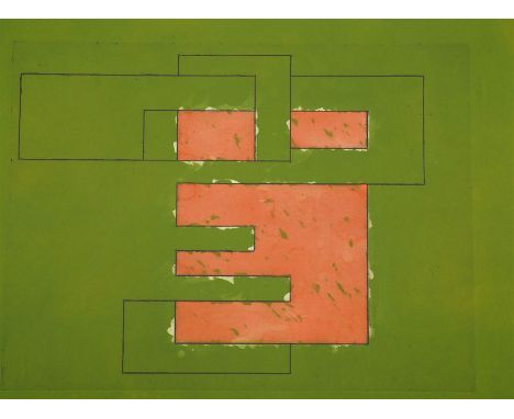 Robyn Denny (British 1930-2014): 'Generations 20 +', etching with aquatint on watercolour wash signed dated '78 and numbered 