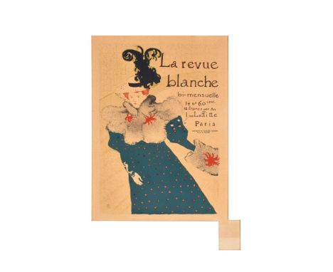 Henri de Toulouse-Lautrec (French, 1864–1901) Lithograph Poster, "La Revue Blanche, 1895" Blindstamp Lower Right. Editeur: Ch