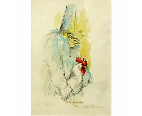 LeRoy Neiman, American (1921 - 2012) Lithograph "Punchinello" Signed and Numbered 34/200 in Pencil. 29-1/8" H x 19-3/4" W, fr