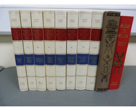 Folio Society.  Gibbon's Decline & Fall, 8 vols. & 2 others.  (10).