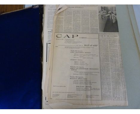 Prints.  A large folder in poor cond. containing a number of mounted prints, etchings, etc.