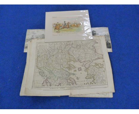 LAURIE & WHITTLE (Pubs).  9 loose eng. double page maps of the antique world, hand coloured in outline, varying cond.; also 1