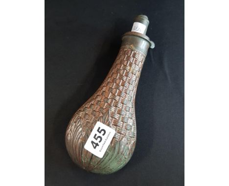 ANTIQUE GUN POWDER FLASK