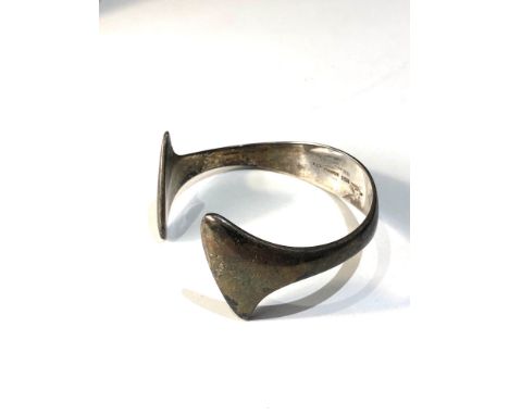 Vintage Hans Hansen silver designer bangle 