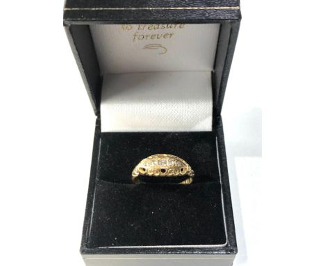 antique 18ct gold diamond ring 2.9g 