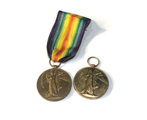 2 ww1 victory medals to 55326 pte w.b rowlinson machine gun corp and 012786 ptew.j.sansome army ordance corp 